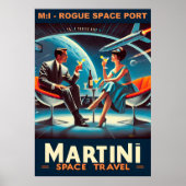 Martini Space Travel Poster Rogue Space Port (Devant)
