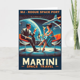 Martini Space Travel Poster Rogue Space Port Kaart