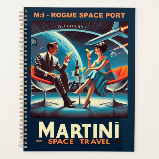 Martini Space Travel Poster Rogue Space Port Planner (Voorkant)