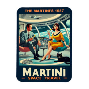 Martini Space Travel Posters De Martini's 1957 Magneet