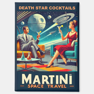 Martini Space Travel Posters Death Star Cocktails Magneet