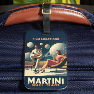Martini Space Travel Posters Film Locaties Bagagelabel