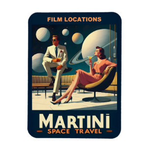 Martini Space Travel Posters Film Locaties Magneet