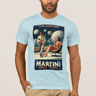 Martini Space Travel Posters Filmlocaties T-shirt