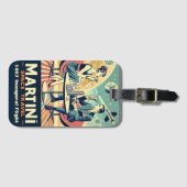 Martini Space Travel Posters Flight Crew  Bagagelabel (Voorkant (horizontaal))