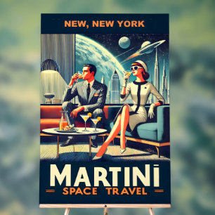 Martini Space Travel Posters Nieuw, New York