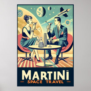 Martini Space Travel Posters Vliegtuigbemanning