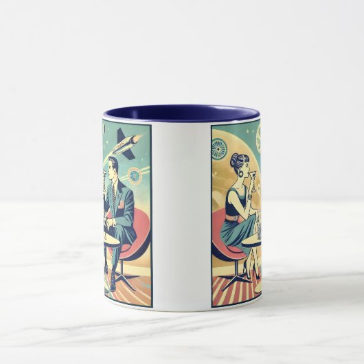 Martini Space Travel Posters Vliegtuigbemanning Mok (Midden)