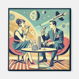 Martini Space Travel Posters Vluchtbemanning Magneet