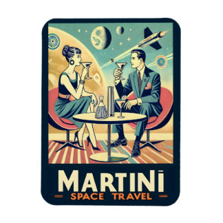 Martini Space Travel Posters Vluchtbemanning Magneet