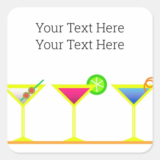 Martini stickers (Devant)