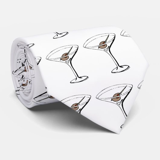 Martini stropdas (Opgerold)