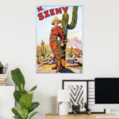 Martini Szeny ~  Cowboy Wonder Magic Act Poster (Thuiskantoor)