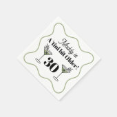 Martini-thema verjaardag servetten (Hoek)