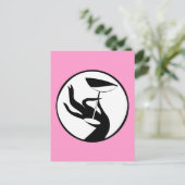 Martini Time High Mode Art Deco Design Briefkaart (Staand voorkant)