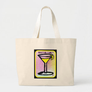 MARTINI TIME LEMON DROP PRINT GROTE TOTE BAG