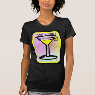 MARTINI TIME LEMON DROP PRINT T-SHIRT