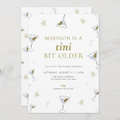 Martini Tini Bit Ancien Adulte Invitation Annivers (Devant / Derrière)
