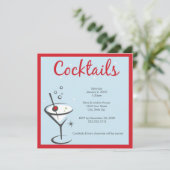 Martini uitnodiging (Staand voorkant)