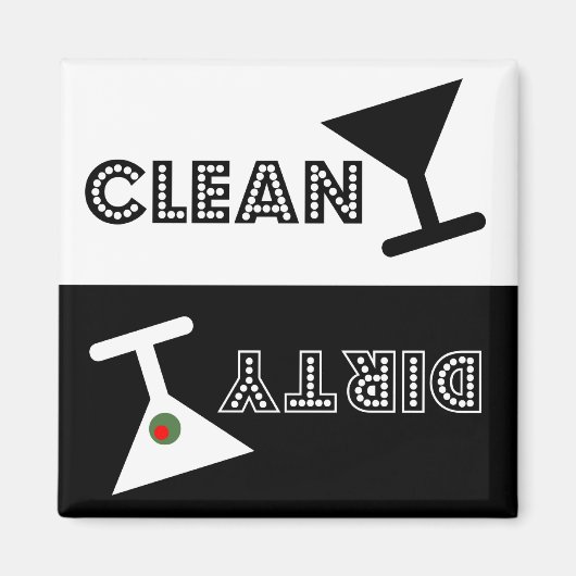 Martini vaatwasser magneet (Voorkant)