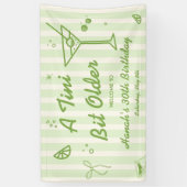 Martini Verjaardagsfeest Welkom Spandoek (Verticaal)