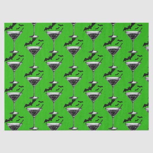 Martini Vleermuizen Tissuepapier (Voorkant)
