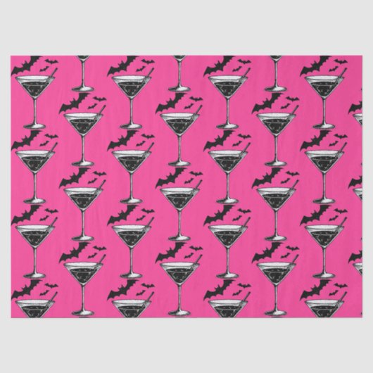 Martini Vleermuizen Tissuepapier (Voorkant)