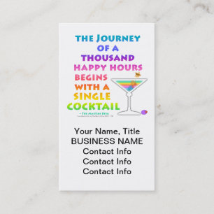 MARTINI ZEN - Happy Hour Journey Visitekaartje