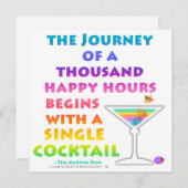 MARTINI ZEN - Happy Hour Uitnodiging (Voorkant / Achterkant)