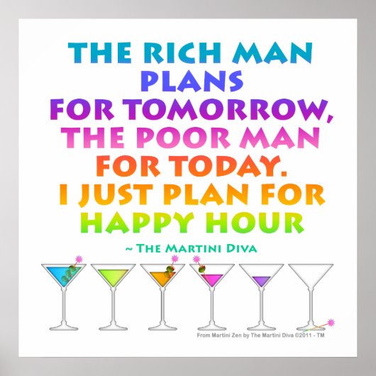 MARTINI ZEN - Plan pour affiches Happy Hour, Impr (Devant)