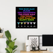 MARTINI ZEN - Plan pour les affiches Happy Hour, I (Bureau à domicile)