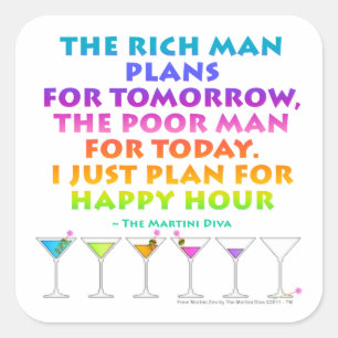 MARTINI ZEN - Plan voor Happy Hour Sticker