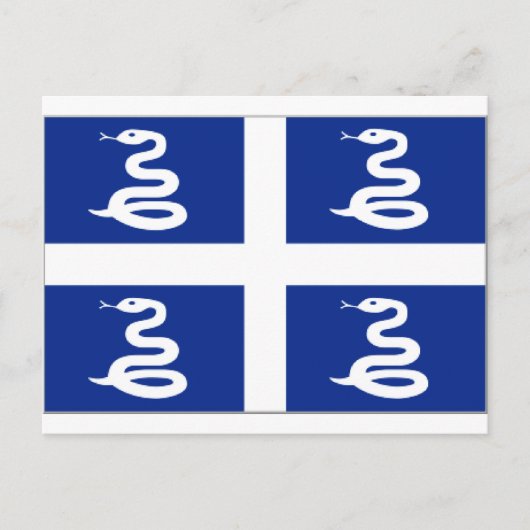 Martinique Flag Briefkaart (Voorkant)