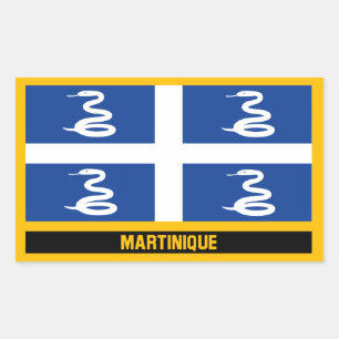 Martinique Flag Rechthoekige Sticker