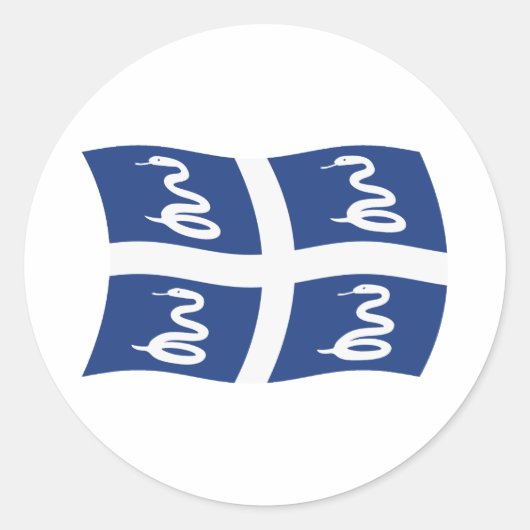 Martinique Flag Sticker (Voorkant)
