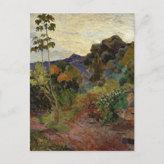 Martinique Landschap door Paul Gauguin, 1887 Postc Briefkaart (Voorkant)