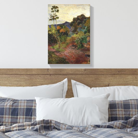 Martinique Landschap door Paul Gauguin Canvas Afdruk (Insitu (Slaapkamer))
