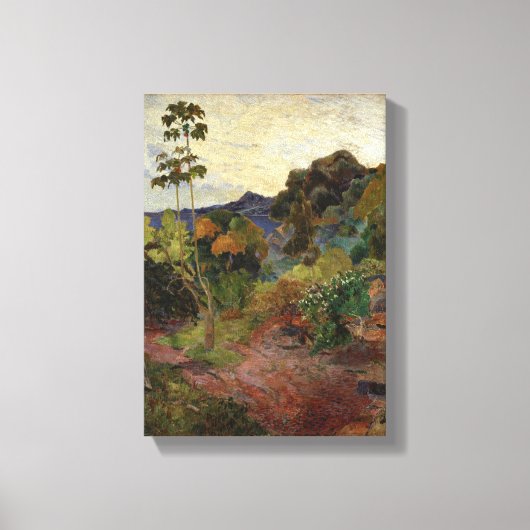 Martinique Landschap door Paul Gauguin Canvas Afdruk (Voorkant)