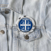 Martinique Round Emblem Ronde Button 7,6 Cm (In situ)
