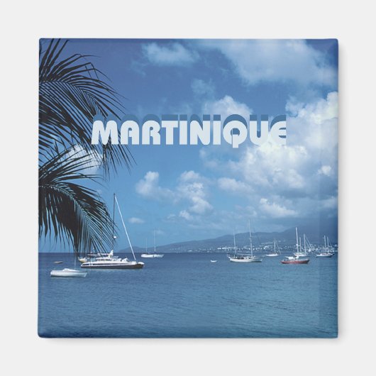Martinique Travel Photo Souvenir Frigo Magnets (Devant)