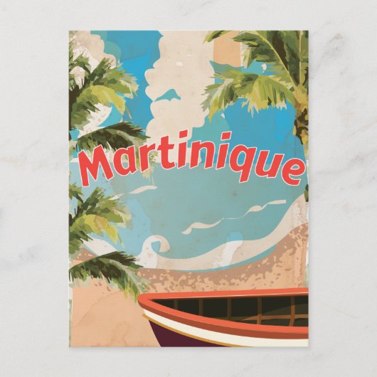 Martinique  vakantie-Poster Briefkaart (Voorkant)