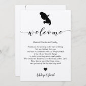 Martinique Wedding Welkomstbrief & reisroute Programma (Voorkant / Achterkant)