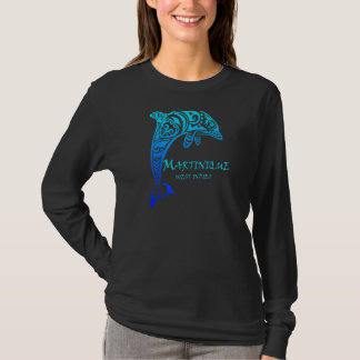 Martinique West Indies  Tribal Dolphin Vaca T-shirt