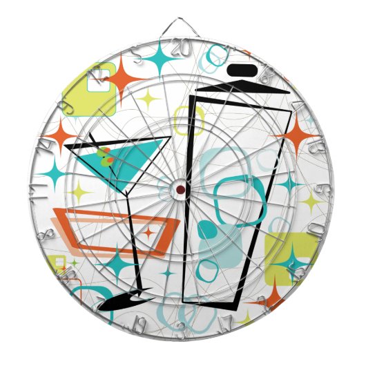 Martinis A Go-Go! Dartbord (Voorkant)