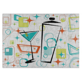 Martinis A Go-Go Glass Cutting Board Snijplank