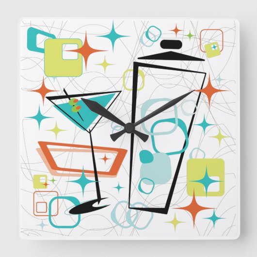 Martinis A Go-Go Horloge (Recto)