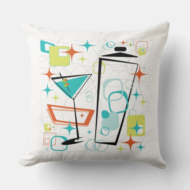 Martinis A Go-Go Pillow Kussen (Voorkant)