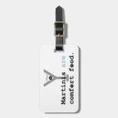 Martinis are Comfort Food Bagagelabel (Voorkant verticaal)