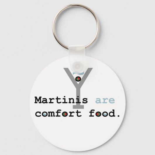 Martinis are Comfort Food Sleutelhanger (Voorkant)