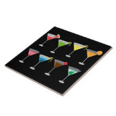 Martinis Art Ceramic Tile Tegeltje (Zijkant)